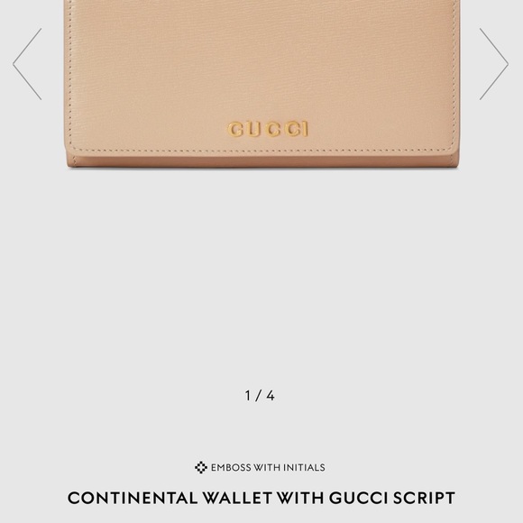 CONTINENTAL WALLET WITH GUCCI SCRIPT - Picture 7 of 7